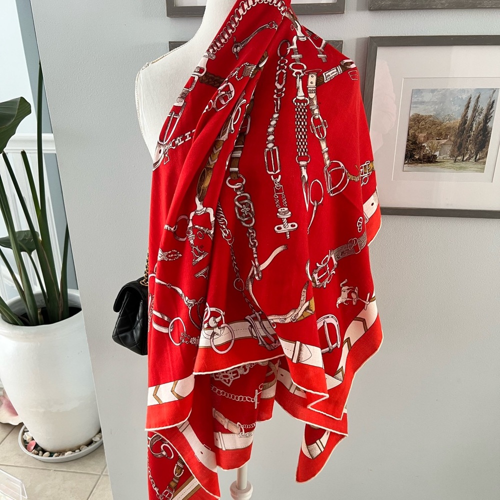 Hermes shawl🔥🔥🔥🔥🔥Chevaux Dechaines